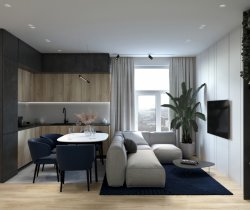 ДИЗАЙН ДВОКІМНАТНОЇ КВАРТИРИ ВІД СТУДІЇ «DESTYLE»