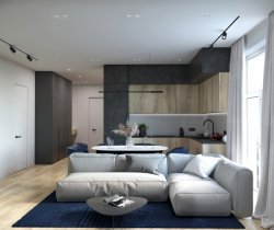 ДИЗАЙН ДВОКІМНАТНОЇ КВАРТИРИ ВІД СТУДІЇ «DESTYLE»