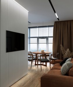 ДИЗАЙН ДВОКІМНАТНОЇ КВАРТИРИ ВІД СТУДІЇ «DESTYLE»